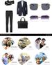 Rimless Gradient Sunglasses For Women Retro Square Parasols Men Girls Frameless Fashion Glasses_viptrois.com