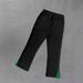 Men's Clothing New Fashion Brand Fashion Flame Skull Casual Fashion Slightly Elastic Fabric Flared Pants Fashionable And Versatile_viptrois.com