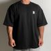 Men's Clothing Summer Short Sleeved Men's Sports Fitness Training Suit Casual Loose T Shirt Drop Shoulder Heavy Cotton Short Sleeved T Shirt_viptrois.com