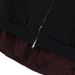 Fau’x Two-tone Solid Color Zippered Hoodie Sweatshirt_viptrois.com
