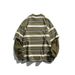 Nanxia Disguise 2024 Spring New Japanese Style Outdoor Striped Two-Piece Round Neck Top Trendy Patchwork Sweatshirt_viptrois.com
