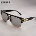 Men's Square Retro Sunglasses Fashionable Outdoor Driving Lampshade Glasses UV Protection-_viptrois.com