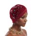 Women's Scarves New Nigerian Wedding Turban Hat African Hat Muslim Turban Hat_viptrois.com