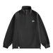 Men's Clothing Casual Quarter-Zip Fleece Sweatshirt - Stand Collar, Loose Fit, Warm Plush Lining, No Hood, Pullover Style (Fleece & Non-Fleece)_viptrois.com