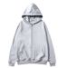 Autumn Winter Fleece Unisex Zipper Sweatshirt Cardigan Solid Color Sportswear Top_viptrois.com