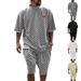 Summer Hot Sale Cross Border Men's Slim Trend Youth Leisure Sports Suit_viptrois.com