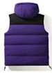 Men’s Hooded Puffer Vest – Oversized Streetwear Sleeveless Jacket (M-3XL, Purple/Yellow/Red/Black/Beige)_viptrois.com