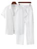New Men's Hawaiian Casual Business Casual Loose-fitting Short-sleeved Pants And Versatile Shirt Set_viptrois.com