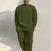 Men's Casual Sportswear Set - Long Sleeve Hoodie & Jogger Pants Two-Piece Outfit For Autumn Winter (Navy Blue, Light Blue, Army Green, Khaki)_viptrois.com