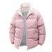 Men's Clothing Stand Collar Cotton Coat Unisex Stand Collar Winter Jacket – Cozy Fleece Lined Coat, Loose Fit, Warm & Stylish For Casual Outings_viptrois.com
