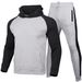 Men's Clothing Autumn and winter men's sports sweatshirt men's hoodie suit plus velvet solid color sweatshirt_viptrois.com