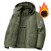 Men's Oversized Fleece-Lined Jacket – Winter Streetwear Hooded Coat With Windproof Nylon Shell (Extended Sizes 5XL-6XL)_viptrois.com