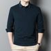Autumn And Winter New Long Sleeve Wool Blended Shirt Men's Casual Top_viptrois.com