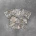 Men's Clothing Short Sleeved Retro Loose Leaf Print Polo Shirt Loose Versatile High Street Pullover Top_viptrois.com