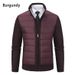 1 Autumn Winter New Cardigan Foreign Trade Knitted Sweater Stand Collar Fleece Lined Thickened Men's Jacket_viptrois.com