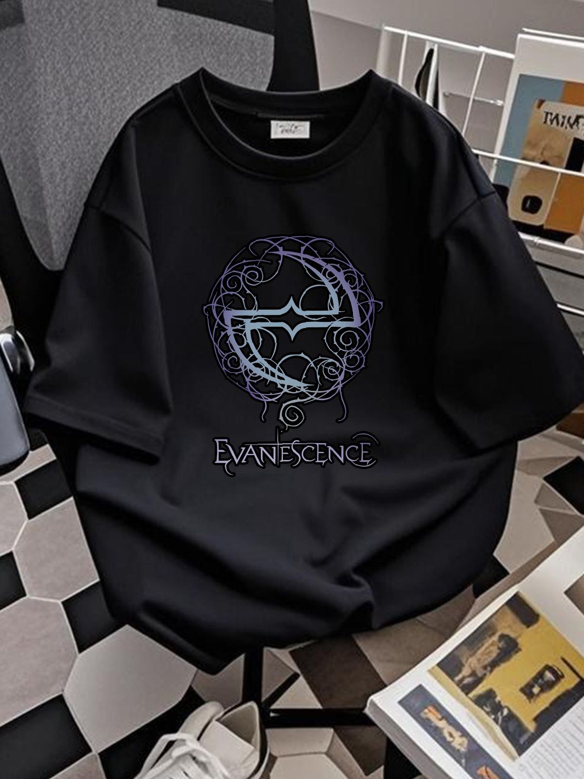 Evanescence T Shirt, Gift Mother Day,, Shirt Cotton//new.All Size Homme Casual Versatile Unisex Streetwear Slightly Top For Everyday Wear Soft_viptrois.com