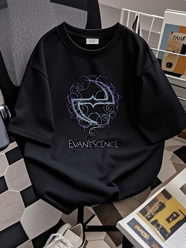 Evanescence T Shirt, Gift Mother Day,, Shirt Cotton//new.All Size Homme Casual Versatile Unisex Streetwear Slightly Top For Everyday Wear Soft_viptrois.com
