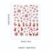 Nail Art Christmas sticker Red vintage elk Snowflake Snowman Christmas tree back nail sticker_viptrois.com