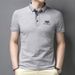 Men's Clothing High quality non iron embroidered men's polo shirt short sleeved tops casual business middle aged and young dad's clothing_viptrois.com