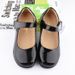 Children's Black Leather Shoes Girls Performance Shoes School Graduation Ceremony Group Photo Student Dress Shoes Soft Sole Princess Shoes_viptrois.com