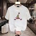 Men's Clothing Short-sleeved T-shirt Men's 2024 Summer New Men's Clothing Loose Cotton Half-sleeved Round Neck Bottoming Shirt T-shirt_viptrois.com