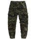 Men's Military Camouflage Cargo Pants – Lightweight Polyester, Multi-Pocket Jogger Fit For Tactical & Streetwear Style_viptrois.com