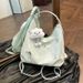 Butterfly Embellished Soft PU Tote Bag - Stylish Spacious Shoulder Bag For Work & Daily Use, Lightweight & Versatile With Dual Straps_viptrois.com