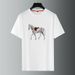 Men's Clothing luxury warhorse towel embroidery men's short sleeved T shirt summer new breathable leisure ice silk round neck T shirt trend_viptrois.com
