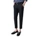 Men's Clothing Summer New Style Fall Feeling Stretch Trousers Slim Fitting 9 Point Pants_viptrois.com