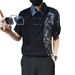 New Chinese-style Shirt Men's Short-sleeved Trendy Brand Casual Summer Color-blocking Half-sleeved Shirt_viptrois.com