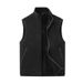 Men's Fleece Vest Winter Warm Sleeveless Jacket With Sherpa Lining Double-Sided Flannel Coat For Casual Outdoor Wear_viptrois.com