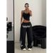 Men's Clothing Women's Casual Hip Hop Street Dance Jazz Dance Pants, Foreign Trade, Loose, Versatile, Retro Trendy Brand Drawstring Sports Pants_viptrois.com