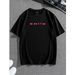 Hombres Camiseta Con Estampado De Dibujos Animados Y Slogan_viptrois.com