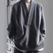 American Retro High-end Niche Design Pullover Sweater Men's Spring And Autumn Loose Lazy Style Jacket_viptrois.com