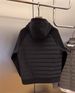 Premium Print Hooded Puffer Jacket – Slim-Fit Quilted Coat (Polyester Fill, Urban Streetwear, Black/White) – M-3XL_viptrois.com
