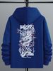 Men's Autumn And Winter Casual Fashionable Loose Hooded Sweatshirt With Dragon Print Warm Long Sleeved Pullover Sweater_viptrois.com