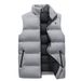 Men's Clothing Men's Shiny Puffer Vest - Winter Lightweight Quilted Sleeveless Jacket For Couples & Students (Black, White, Silver Grey) - M To XXXL_viptrois.com