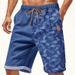 Cross-border European And American New Men's Printed Shorts Loose Beach Pants Large Size Summer Leisure Sports Five-point Pants Tide_viptrois.com