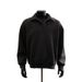 Short Hoodie For Men In Spring And Autumn, Long Sleeved Polo Shirt With A Collar And A Base Layer, Men's Fashion Trend_viptrois.com