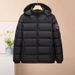 Men's Clothing Men's New Tiger Head Cotton Coat Thickened Hooded Detachable Hat Cotton Coat Middle Aged And Young Men's Short Cotton Coat_viptrois.com