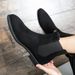 Men's Winter Chelsea Boots High Top Pointed Toe Ankle Boots Fashion Casual Slip-On Martin Boots For Big Size (38-48)_viptrois.com