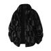 Men’s Luxury Faux Fur Coat – Winter Mink-Style Overcoat (Black/Brown, S-2XL, European Sizing)_viptrois.com