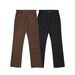 Men's Clothing | VUJADE Logger Trousers Flared Jeans Washed Back Zipper Casual Overalls Black Brown Ken_viptrois.com