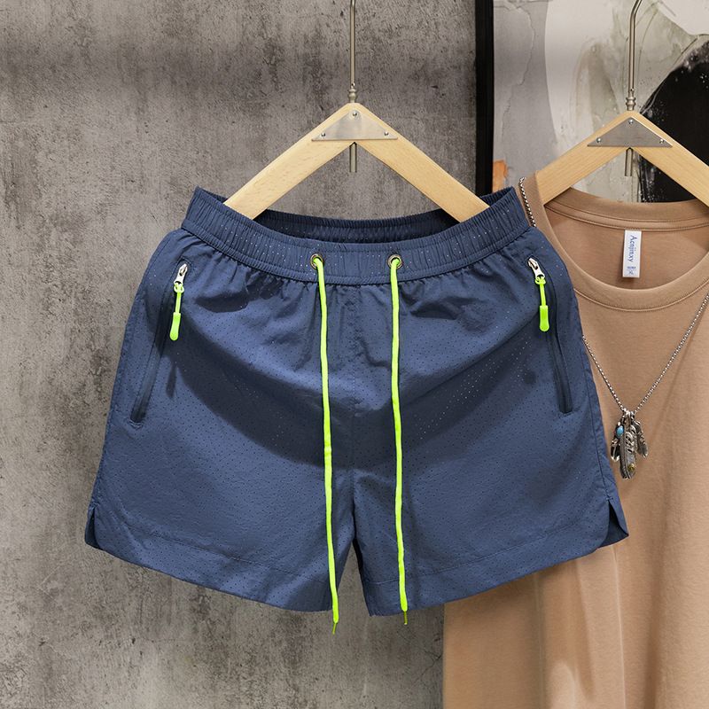Men's & Women's Quick-Dry Color Block Athletic Shorts - Breathable 3/4 Length Sportswear For Running Training Beach_viptrois.com