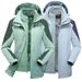 outdoor couple's two-piece jacket set with coral velvet lining for men and women, windproof ski and mountaineering jacket_viptrois.com