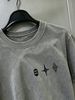 100% Cotton Washed Vintage Men's 3-Pack T-shirts Gothic Star And Butterfly Trio Print Crew Neck Short Sleeve Casual Tops In Gray Brown Light Gray_viptrois.com