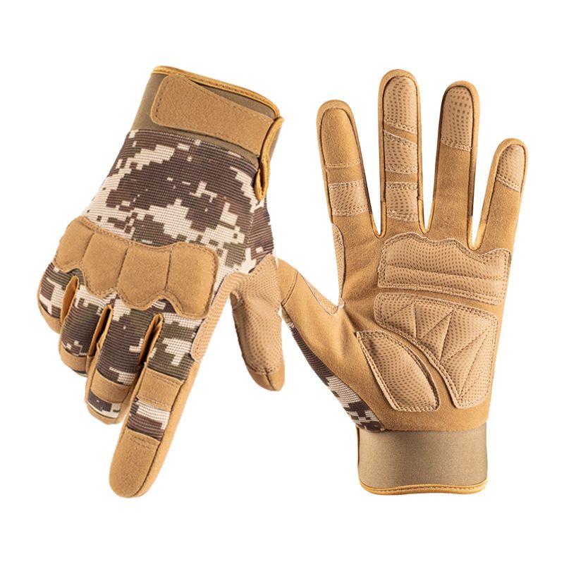 New gloves full finger tactical cycling outdoor sports camouflage touch screen protection training gloves_viptrois.com