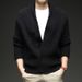 Loom Autumn Winter New European American Men's Tops Cross-Border Foreign Trade Cardigan High-Quality Business Casual Solid_viptrois.com