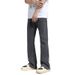 Men's Vintage Washed Flare Jeans - Relaxed Fit Clean Aesthetic Straight Leg Casual Pants For Men_viptrois.com