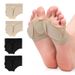 Women's Forefoot Pads For Dance & Daily Wear – Non-Slip Ballet/Latin Practice Socks (Black, Nude) – XS To XL For Shoes/Boots_viptrois.com